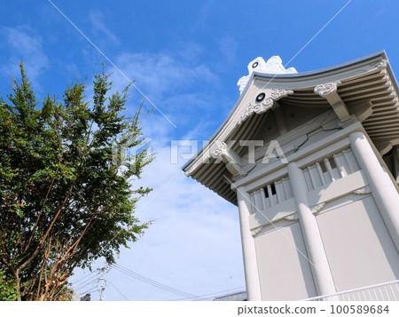 從側面看本妙寺仁王門(熊本市) 從側面看本妙寺仁王門(熊本市) 100589684
