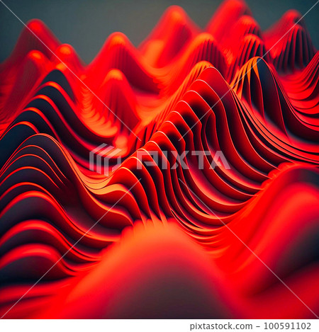 red abstract background with wavy shapes, generative AI red abstract background with wavy shapes, generative AI 100591102