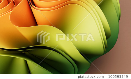 Abstract background in earth colors, 3D rendering, three-dimensional drape, Earth Day Abstract background in earth colors, 3D rendering, three-dimensional drape, Earth Day 100595349