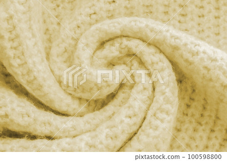 Texture of knitted woolen yellow cloth sweater 100598800