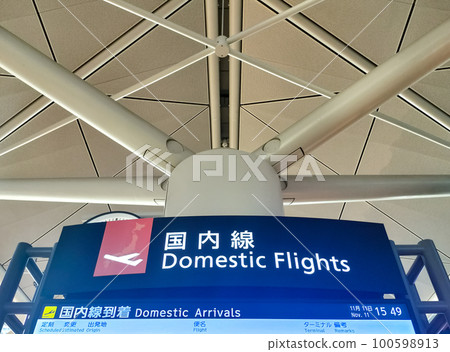 機場國內航站樓信息標誌 100598913