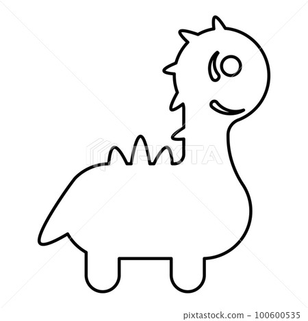 Dinosaur tyrannosaurus t rex icon black color illustration flat