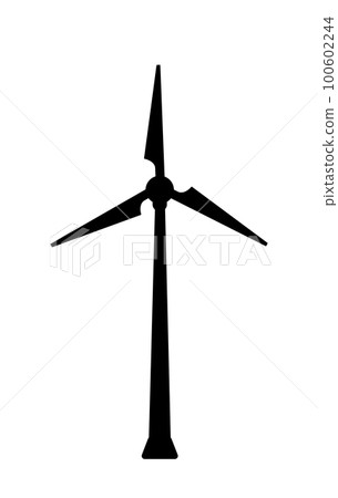 wind power plant stands in the field green energy renewable resource logo wind power plant stands in the field green energy renewable resource logo 100602244