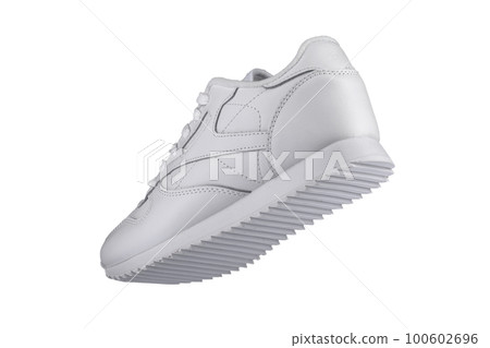 Sport shoes. White sneaker on a white background. Sport shoes. White sneaker on a white background. 100602696