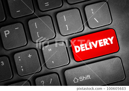 Delivery text quote text button on keyboard, concept background Delivery text quote text button on keyboard, concept background 100605683