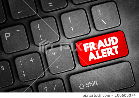 Fraud Alert text button on keyboard, concept background Fraud Alert text button on keyboard, concept background 100606074