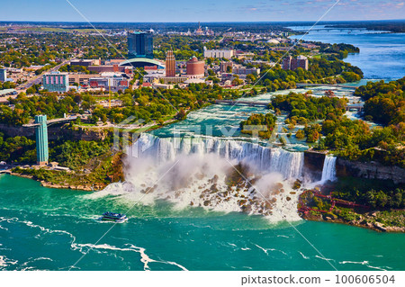 Niagara American Falls from Canada side looking at America 100606504