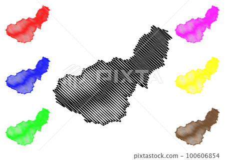 Province of Granada (Kingdom of Spain, Autonomous community of Andalusia) map vector illustration, scribble sketch Granada map Province of Granada (Kingdom of Spain, Autonomous community of Andalusia) map vector illustration, scribble sketch Granada map 100606854