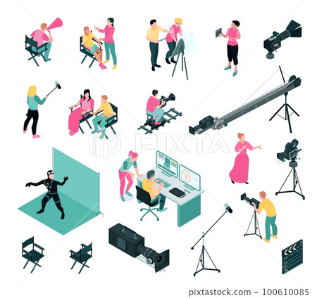 Cinema Production Icon Set 100610085