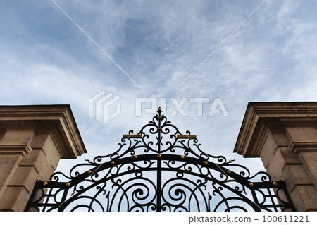 Entrance of a prestigious French mansion 100611221