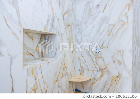 Interior design unfinished bathroom in renovation of new house with shower Interior design unfinished bathroom in renovation of new house with shower 100613100