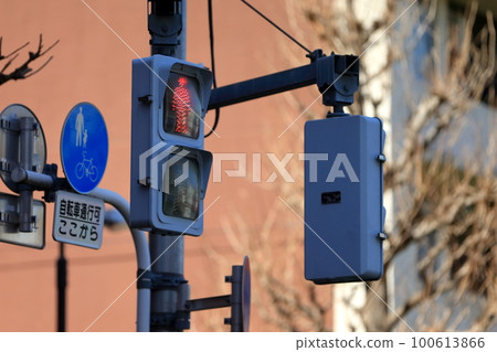 pedestrian traffic light pedestrian traffic light 100613866