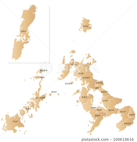 長崎縣市鎮地圖 100618616