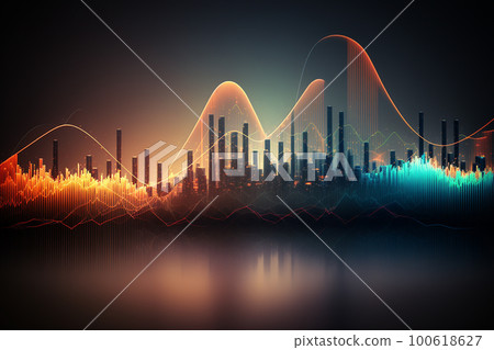 Growing company, performance, financials, financials, graph image "AI-generated image" "Generative AI" 100618627