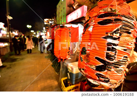Nakasu Yatai Village Nakasu Yatai Hakata Image Red Lanterns Nakasu, Hakata Ward, Fukuoka City 100619188