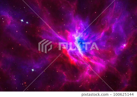 Space background. Realistic starry night. Cosmos and shining stars. Milky way and stardust. Color galaxy with nebula. Magic Infinite universe. Ai generative illustration. Space background. Realistic starry night. Cosmos and shining stars. Milky way and stardust. Color galaxy with nebula. Magic Infinite universe. Ai generative illustration. 100625144