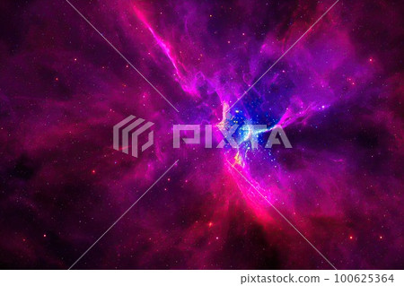 Space background. Realistic starry night. Cosmos and shining stars. Milky way and stardust. Color galaxy with nebula. Magic Infinite universe. Ai generative illustration. Space background. Realistic starry night. Cosmos and shining stars. Milky way and stardust. Color galaxy with nebula. Magic Infinite universe. Ai generative illustration. 100625364