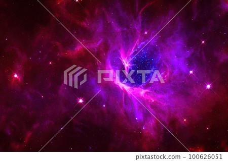 Space background. Realistic starry night. Cosmos and shining stars. Milky way and stardust. Color galaxy with nebula. Magic Infinite universe. Ai generative illustration. Space background. Realistic starry night. Cosmos and shining stars. Milky way and stardust. Color galaxy with nebula. Magic Infinite universe. Ai generative illustration. 100626051