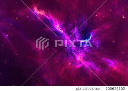 Space background. Realistic starry night. Cosmos and shining stars. Milky way and stardust. Color galaxy with nebula. Magic Infinite universe. Ai generative illustration. Space background. Realistic starry night. Cosmos and shining stars. Milky way and stardust. Color galaxy with nebula. Magic Infinite universe. Ai generative illustration. 100626102