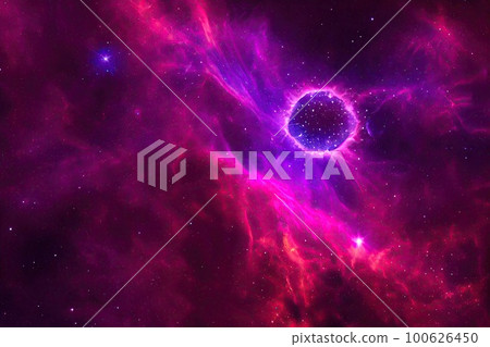 Space background. Realistic starry night. Cosmos and shining stars. Milky way and stardust. Color galaxy with nebula. Magic Infinite universe. Ai generative illustration. Space background. Realistic starry night. Cosmos and shining stars. Milky way and stardust. Color galaxy with nebula. Magic Infinite universe. Ai generative illustration. 100626450