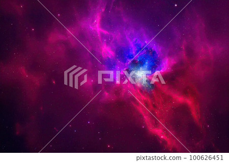 Space background. Realistic starry night. Cosmos and shining stars. Milky way and stardust. Color galaxy with nebula. Magic Infinite universe. Ai generative illustration. Space background. Realistic starry night. Cosmos and shining stars. Milky way and stardust. Color galaxy with nebula. Magic Infinite universe. Ai generative illustration. 100626451