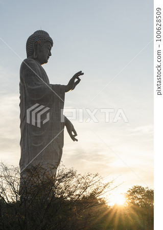 Ushiku Daibutsu and Asahi Ushiku Daibutsu and Asahi 100628509