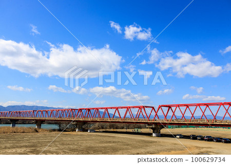 白雪皚皚的伊吹山風景 冬天 白雪皚皚的伊吹山風景 冬天 100629734
