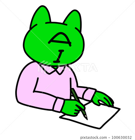 Cat type artificial intelligence that writes sentences (cyber) 100630032