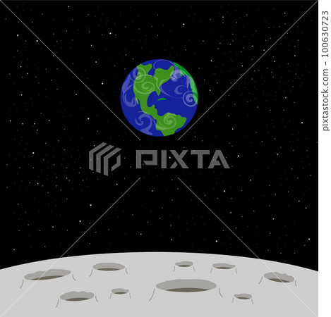 [Vector] The Earth from the Moon 100630723