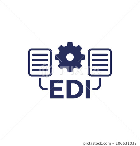 EDI icon, Electronic Data Interchange vector EDI icon, Electronic Data Interchange vector 100631032