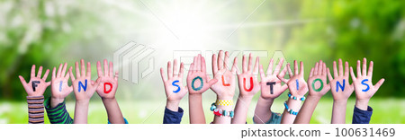 Children Hands Building Word Find Solutions, Grass Meadow Children Hands Building Word Find Solutions, Grass Meadow 100631469