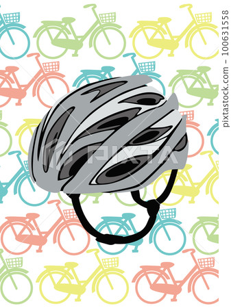 Enlightenment illustration of the obligation to make efforts to wear a bicycle helmet 100631558