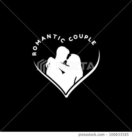 Woman And Man Couple Logo In Love Vector Design Woman And Man Couple Logo In Love Vector Design 100633585