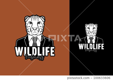 Cheetah Businessman, Cheetah Wearing Tuxedo Suit Tie for Company Logo, Brand, Business, Etc Cheetah Businessman, Cheetah Wearing Tuxedo Suit Tie for Company Logo, Brand, Business, Etc 100633606