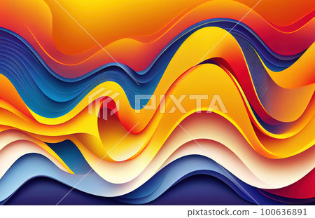 abstract iridescent wavy background. Generative AI abstract iridescent wavy background. Generative AI 100636891