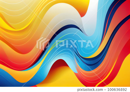 abstract iridescent wavy background. Generative AI abstract iridescent wavy background. Generative AI 100636892