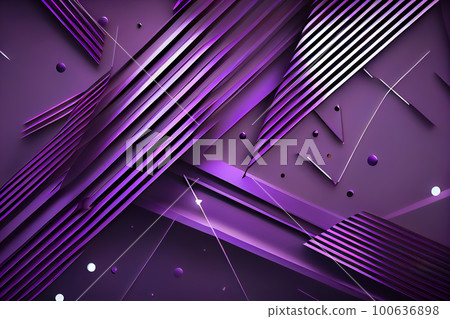 abstract intersecting purple lines background. Generative AI 100636898