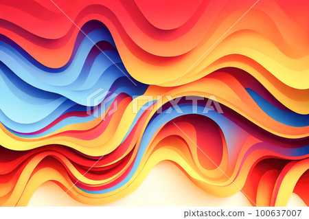 abstract iridescent wavy background. Generative AI abstract iridescent wavy background. Generative AI 100637007