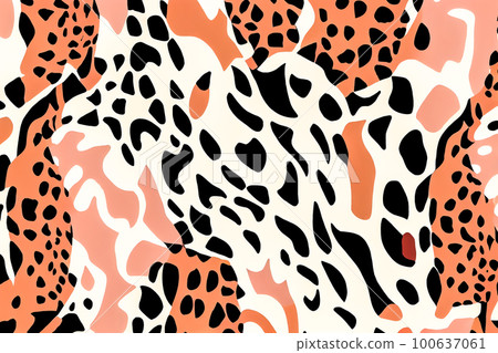 minimalistic leopard texture. Generative AI minimalistic leopard texture. Generative AI 100637061