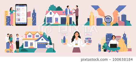 Real Estate Compositions Set 100638184