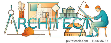 Architect Flat Composition 100638264