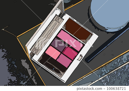 Eye shadow anime style city pop style 100638721