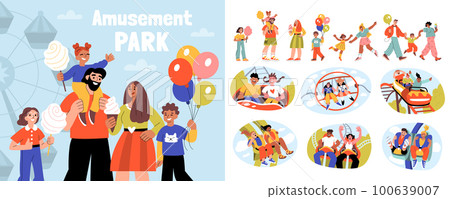Amusement Park Flat Compositions 100639007