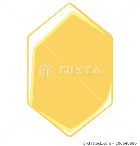 帶高光的黃色水晶框A 帶高光的黃色水晶框A 100640690