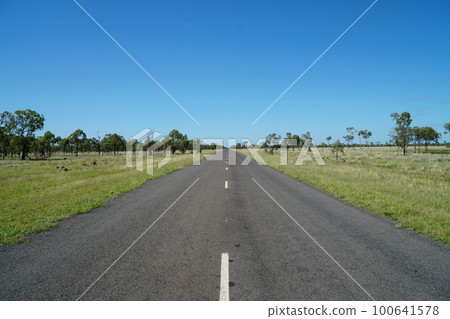 陽光明媚的早晨開車 100641578