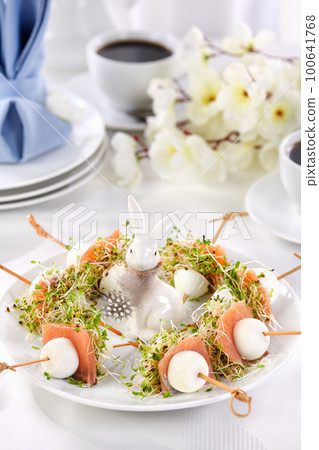 Easter table appetizer Easter table appetizer 100641768