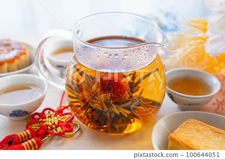 Flower tea jasmine tea 100644051