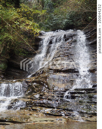 Falls flowing through rocky skin Falls flowing through rocky skin 100644252