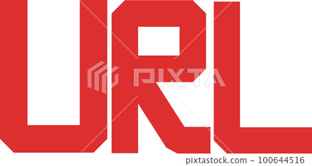Red simple illustration of URL English characters Red simple illustration of URL English characters 100644516