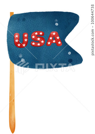 cute 4th of July independence day United flag cartoon watercolour illustration cute 4th of July independence day United flag cartoon watercolour illustration 100644738